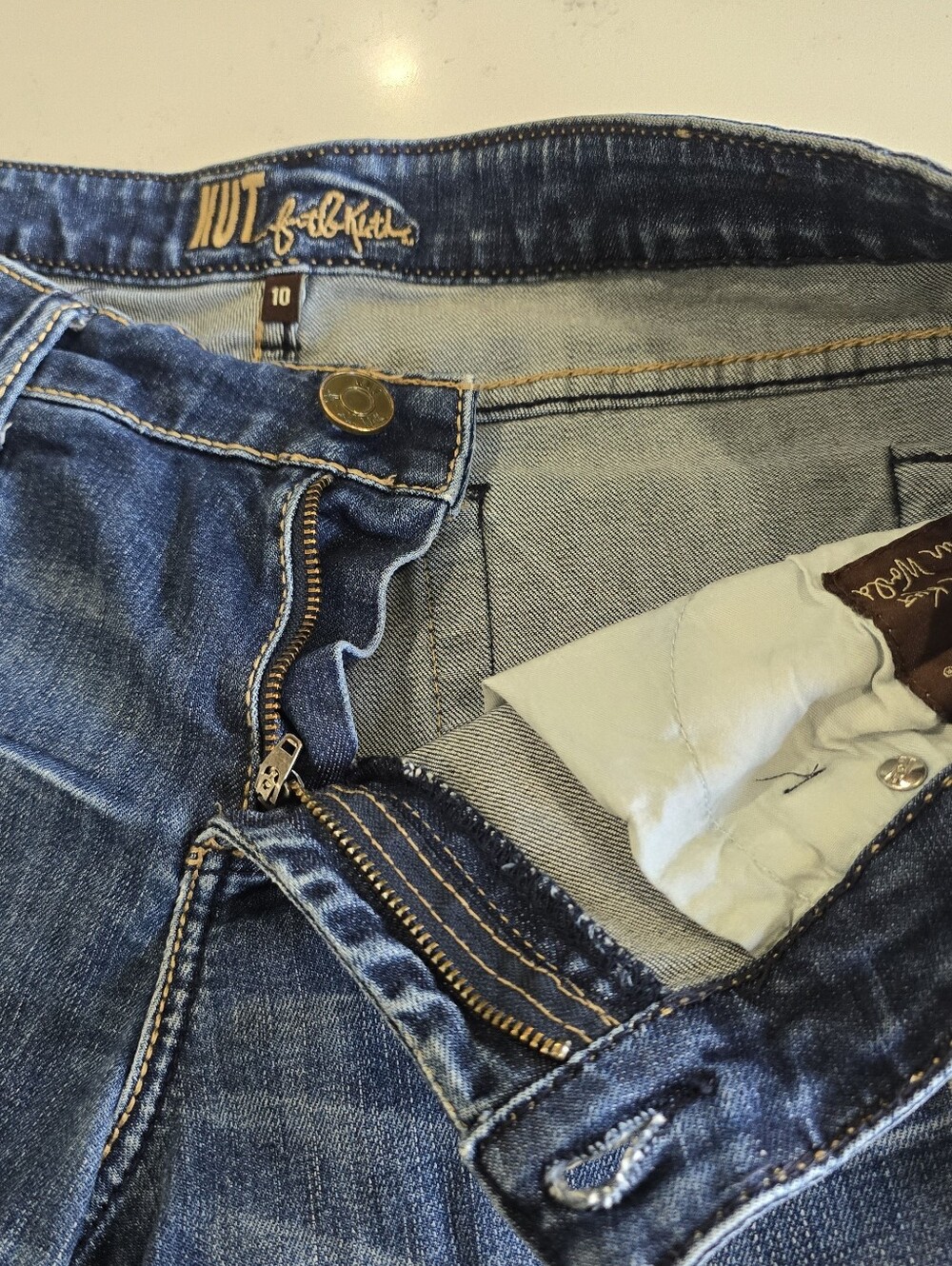 KUT Catherine Boyfriend Denim Jeans Shorts Summer Casual Womens 10 - Picture 10 of 15
